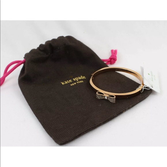 NWT Kate Spade rose gold bangle bow bracelet - Picture 2 of 6